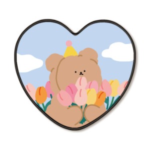 하트톡 튤립 꽃 그립 톡 스마트톡 거치대 곰돌이 이어폰홀더 하늘